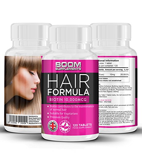 Biotin Hair Growth Vitamins 10,000mcg | #1 Hair Growth Vitamins | Max ...